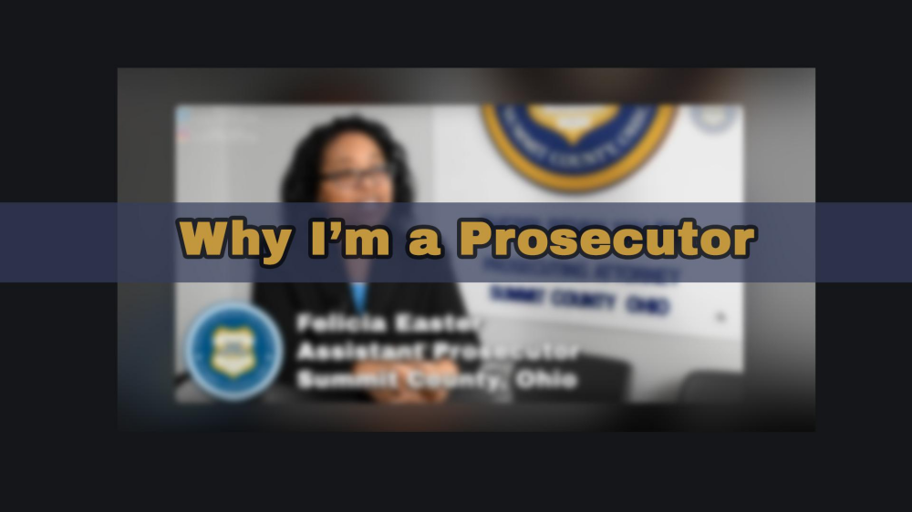 Image: Why I'm a Prosecutor