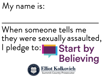 Start By Believing Pledge Card