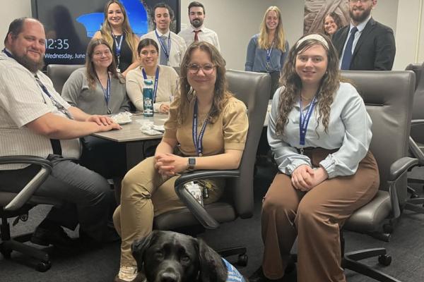 Adam with summer interns